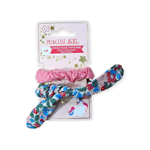 Picture of PRINCESSE LILI FANCY SCRUNCHIES X2 COLOURS